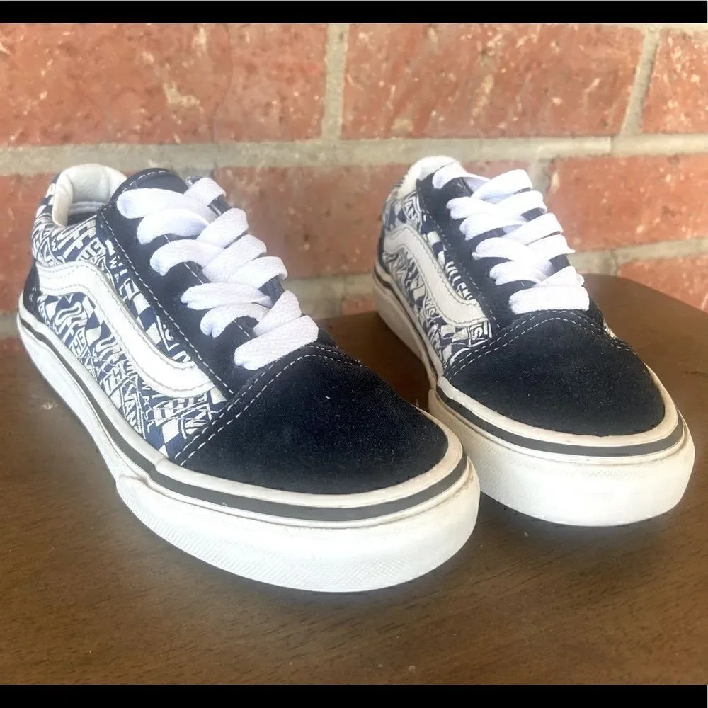 Vans Kids Logo Repeat Old Skool Off the Wall Size 13
